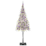 Vidaxl kerstboom met 300 led met standaard wit 210 cm pe en staal