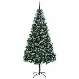 Vidaxl kunstkerstboom groen 240 cm pvc en staal en kunststof