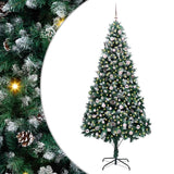 Vidaxl kunstkerstboom groen 240 cm pvc en staal en kunststof