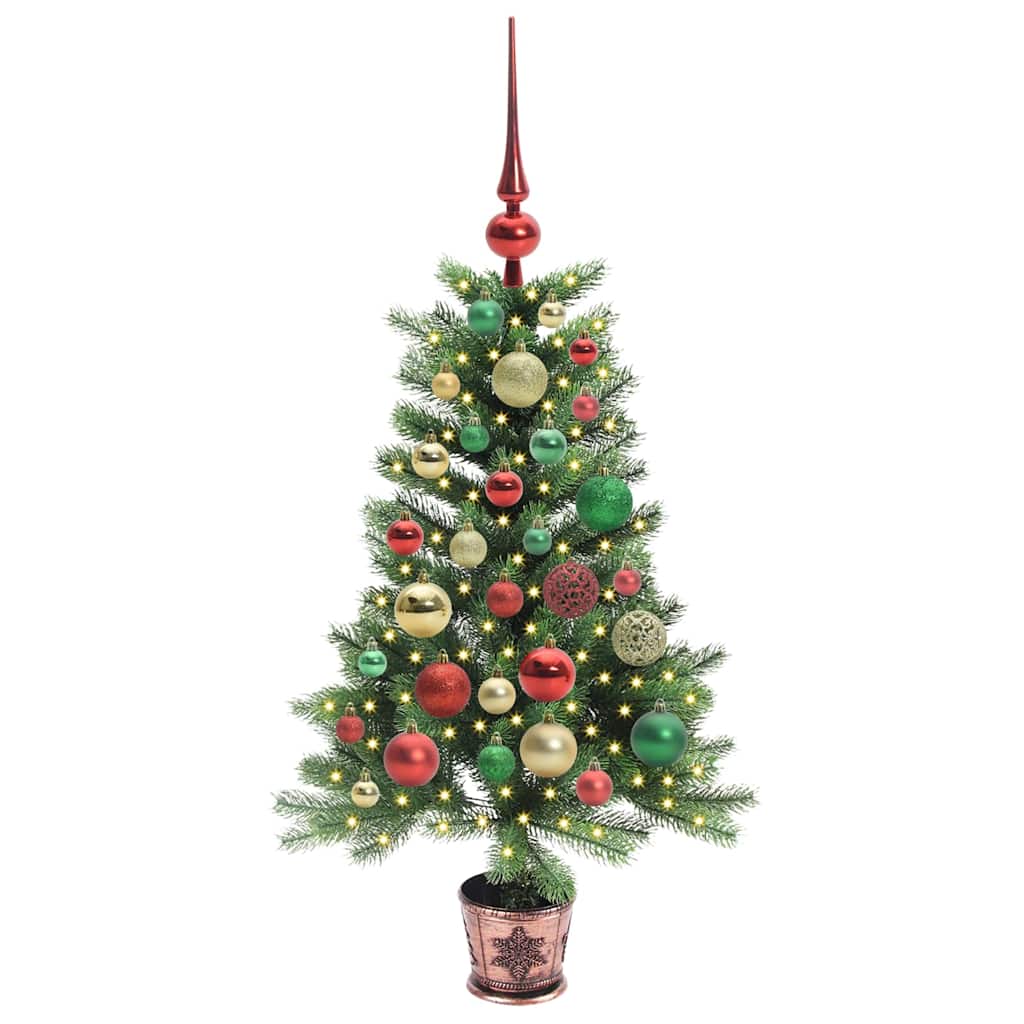 Vidaxl kerstboom met 150 led met standaard groen 90 cm pe