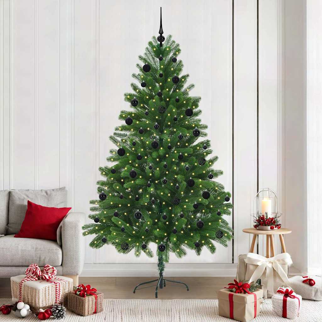 Vidaxl kerstboom met 300 led met standaard groen 210 cm pe