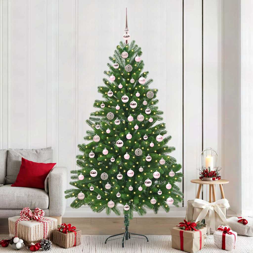 Vidaxl kerstboom met 300 led met standaard groen 210 cm pe