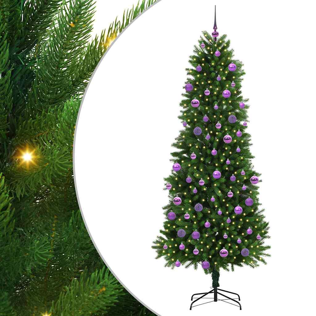 Vidaxl kerstboom met 300 led met standaard groen 240 cm pe
