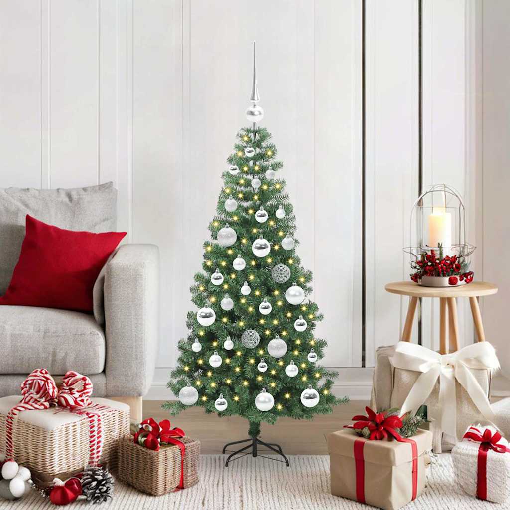 Vidaxl kerstboom met 150 led met standaard groen 120 cm pvc