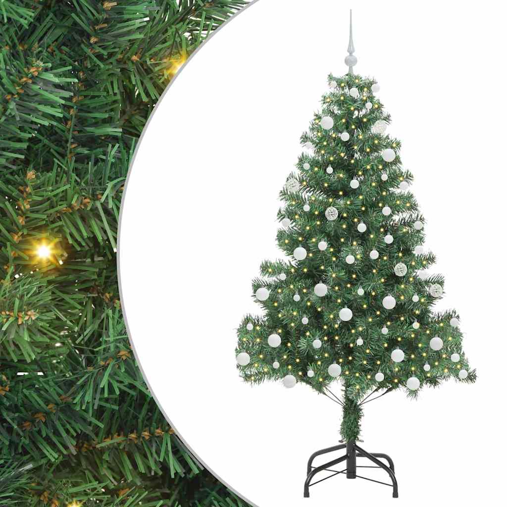 Vidaxl kerstboom met 300 led met standaard groen 180 cm pvc