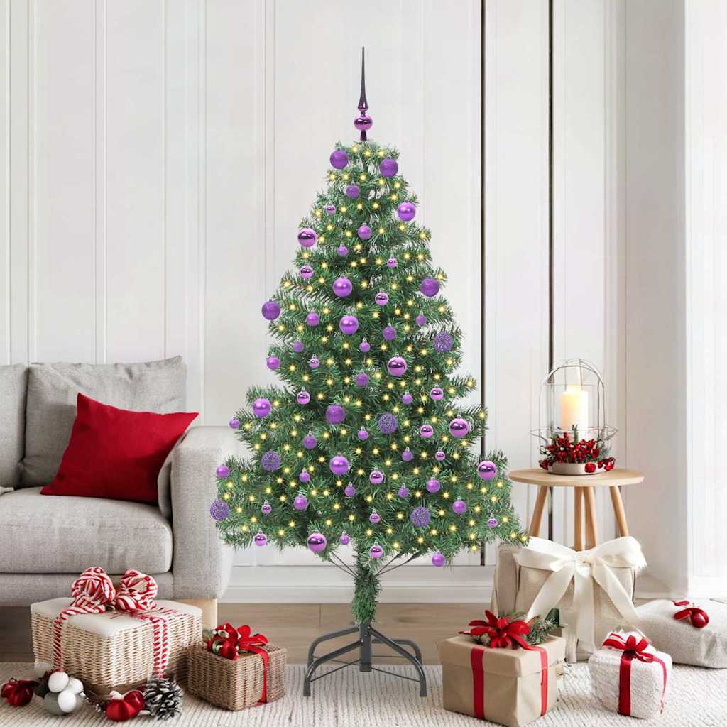 Vidaxl kerstboom met 300 led met standaard groen 180 cm pvc