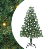 Vidaxl kerstboom met 300 led met standaard groen 210 cm pvc