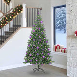 Vidaxl kerstboom met 300 led met standaard groen 240 cm pvc