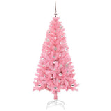 Vidaxl kerstboom met 150 led met standaard roze 150 cm pvc