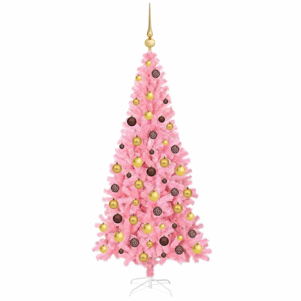Vidaxl kerstboom roze 180 cm pvc