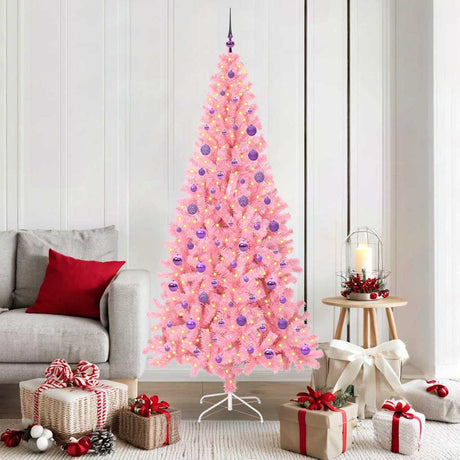 Vidaxl kerstboom roze 180 cm pvc