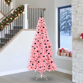 Vidaxl kerstboom roze 240 cm pvc