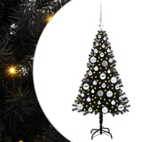 Vidaxl kerstboom met 150 led met standaard zwart 120 cm pvc