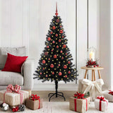 Vidaxl kerstboom met 150 led met standaard zwart 150 cm pvc