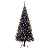 Vidaxl kerstboom met 300 led met standaard zwart 180 cm pvc