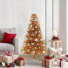 Vidaxl kerstboom goud 150 cm pet