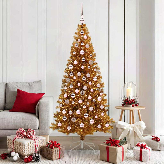 Vidaxl kerstboom goud 180 cm pet