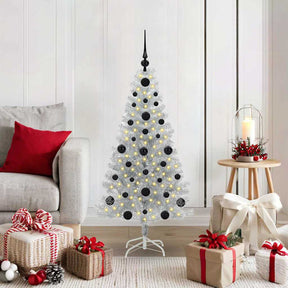 Vidaxl kerstboom zilver 120 cm pet