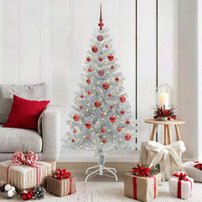 Vidaxl kerstboom zilver 150 cm pet