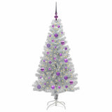 Vidaxl kerstboom zilver 150 cm pet