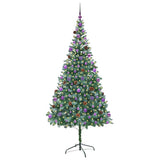 Vidaxl kunstkerstboom met 300 led groen 210 cm pvc en staal