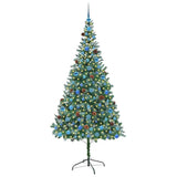 Vidaxl kunstkerstboom met 300 led groen 210 cm pvc en staal