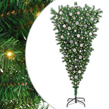 Vidaxl ophang kunst kerstboom met ballenset groen 210 cm pvc