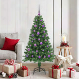 Vidaxl kunstkerstboom groen 150 cm pvc en staal en kunststof