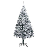 Vidaxl kunstkerstboom met 300 led wit 180 cm pvc en staal en kunststof