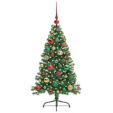 Vidaxl kunstmatig voorverlicht kerstboom met 150 led groen 120 cm pvc