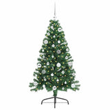 Vidaxl kunstmatig voorverlicht kerstboom met 150 led groen 150 cm pvc