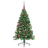Vidaxl kunstmatig voorverlicht kerstboom met 150 led groen 150 cm pvc