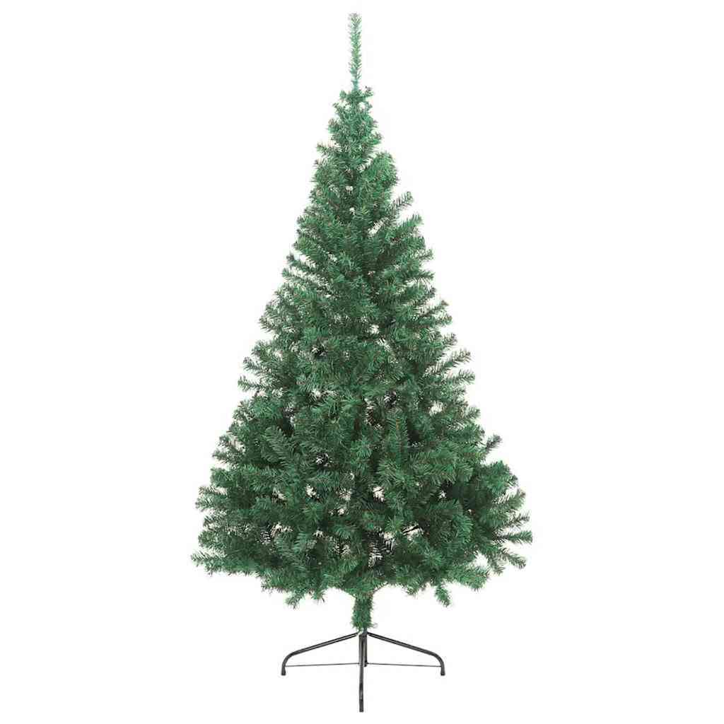 Vidaxl kunstmatig voorverlicht kerstboom met 300 led groen 180 cm pvc