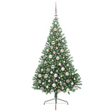 Vidaxl kunstmatig voorverlicht kerstboom met 300 led groen 180 cm pvc