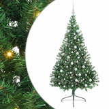 Vidaxl kunstmatig voorverlicht kerstboom met 300 led groen 180 cm pvc