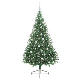 Vidaxl kunstmatig voorverlicht kerstboom met 300 led groen 180 cm pvc