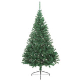 Vidaxl kunstmatig voorverlicht kerstboom met 300 led groen 210 cm pvc