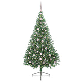 Vidaxl kunstmatig voorverlicht kerstboom met 300 led groen 210 cm pvc