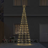 Vidaxl led kerstboom ekenas 400 cm 800 led's warmwit staal goud