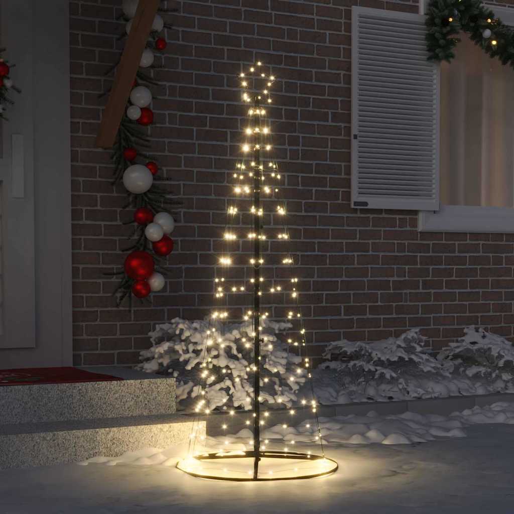 Vidaxl led kerstboom ekenas 250 cm 390 led's warmwit staal warmwit
