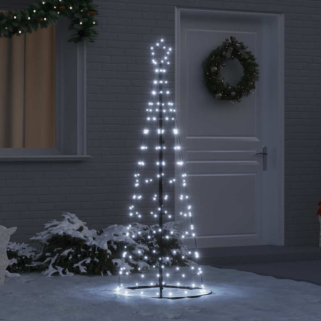 Vidaxl led kerstboom ekenas 250 cm 390 led's koudwit staal koudwit