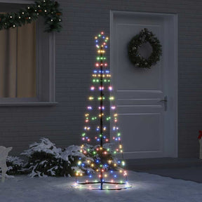 Vidaxl led kerstboom ekenas 250 cm 390 led's meerkleurig staal