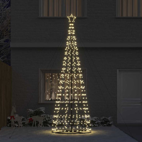 Vidaxl led kerstboom ekenas 400 cm 800 led's warmwit staal warmwit