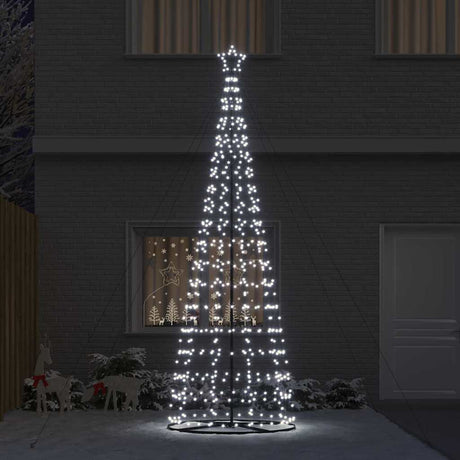Vidaxl led kerstboom ekenas 400 cm 800 led's koudwit staal koudwit