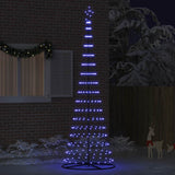 Vidaxl led kerstboom blauw 302,5 cm metaal