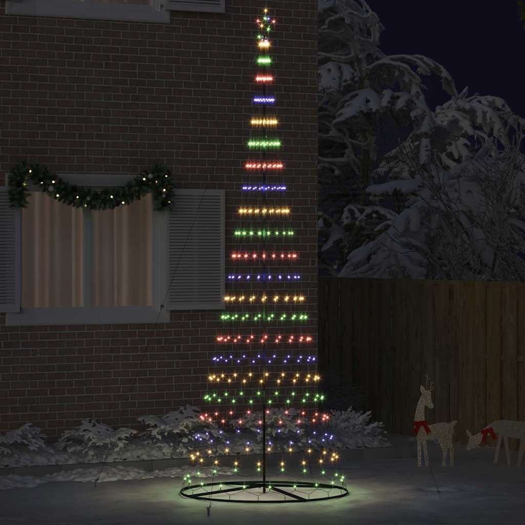 Vidaxl led kerstboom multikleur 399 cm metaal