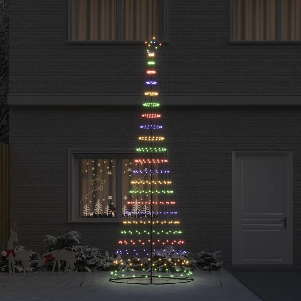 Vidaxl led kerstboom multikleur 399 cm metaal
