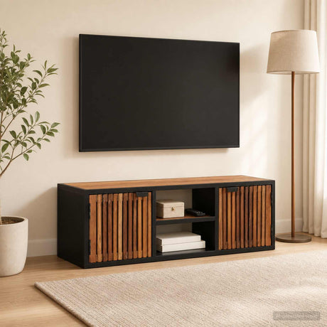 Vidaxl handgemaakte tv-kast 105 x 30 x 35 cm massief mango hout