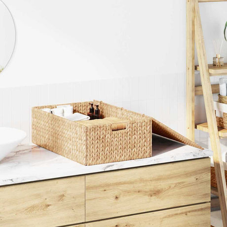 Vidaxl opbergbox naturel 60 x 38 x 20 cm waterhyacint