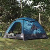 Vidaxl koepeltent met verwijderbare regenkap 8-persoons blauw